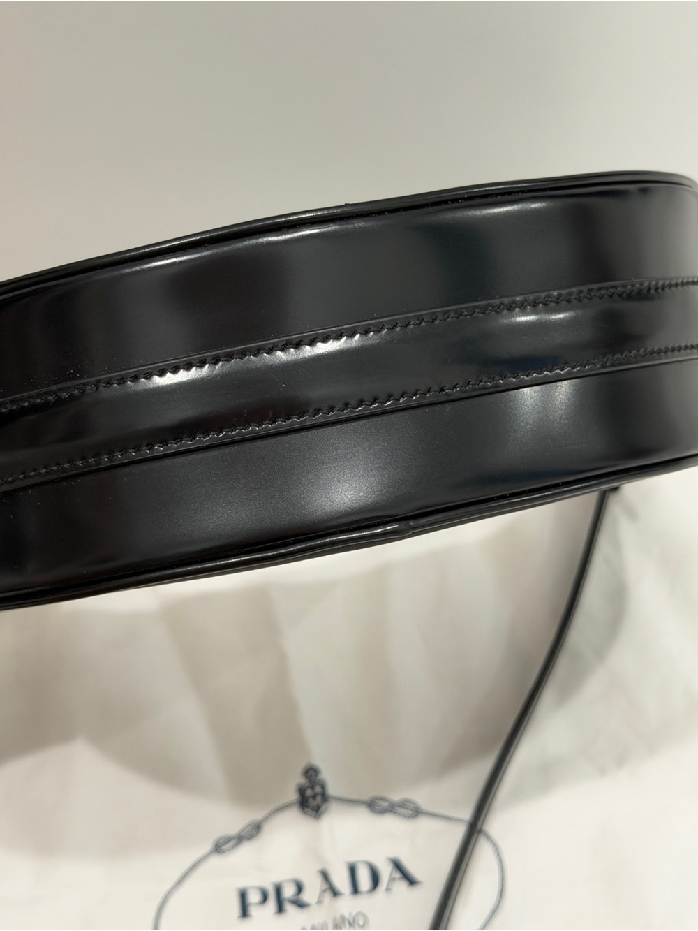 Prada small nylon/leather Arque satchel - Picture 4 of 6